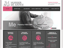 Tablet Screenshot of huissier-houtart-paris.com